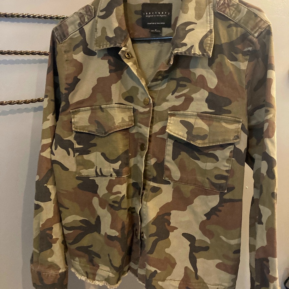 Anthropologie Sanctuary Camo Jacket